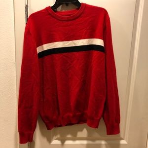 Striped crew neck sweater